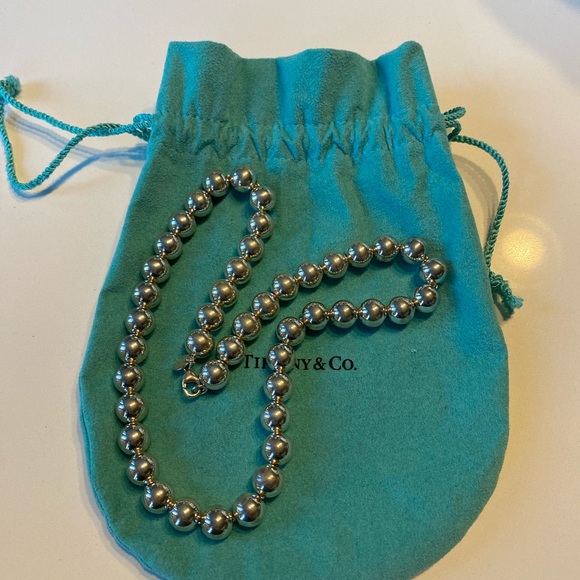Tiffany & Co Silver Ball Necklace - Picture 2 of 4